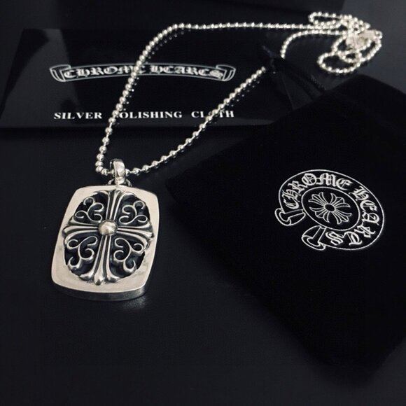 Chrome Hearts Cross Square Silver Necklace - Picture 4 of 5